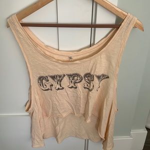 Spell Peach Crop Top